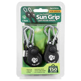 Sun Grip® Push Button Light Hangers 1/8 in - Black