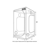 Baüx Industries Grow Kit 2'X4'X80"