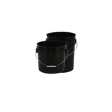 Black Plastic Buckets