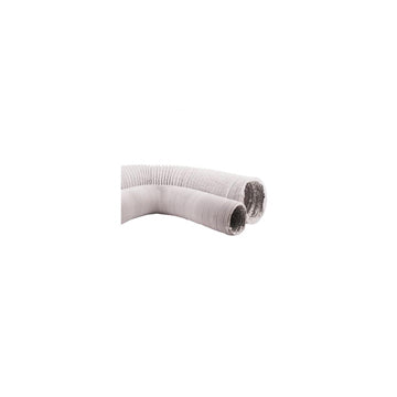 White/Silver Vinyl Light Tight Flex Ducting