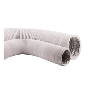 White/Silver Vinyl Light Tight Flex Ducting