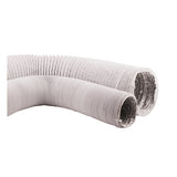 White/Silver Vinyl Light Tight Flex Ducting